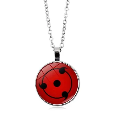 Sharingan Necklace New Anime Accessories Naruto Anime Manga Unisex Uchiha • £6.69