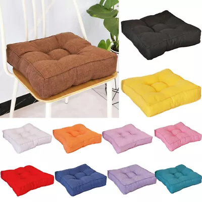 Meditation Chair Pad Floor Square Pillow Solid Thick Cushion For Yoga Balcony AU • $17