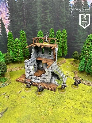 For Lord Of The Rings 3D Printed Terrain Scenery Town House Ruin Tabletop Game • £17.99