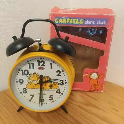 Vintage Garfield Alarm Clock Manual Winding Sunbeam USED • $211.35