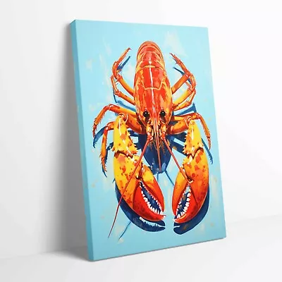 Lobster Pop Art Stretched Canvas Or Unframed Poster Print More Sizes • £12.99