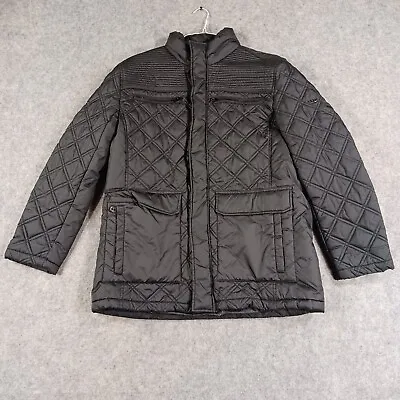 MARC NEW YORK By Andrew Marc Coat Mens Large Black Lined Quilted Polyester • $22.59