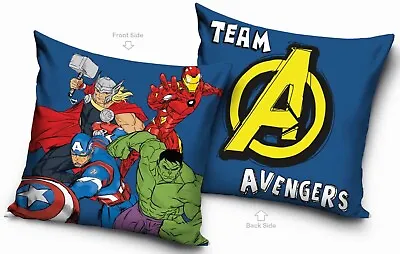 Marvel Avengers Cushion Pad & Cover | Home Sofa Decor • £8.99