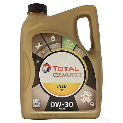 Total Quartz Ineo FDE 0W-30 Low Saps Engine Oil DPF Compatible 0w30 5L 5 Litres • £43.50