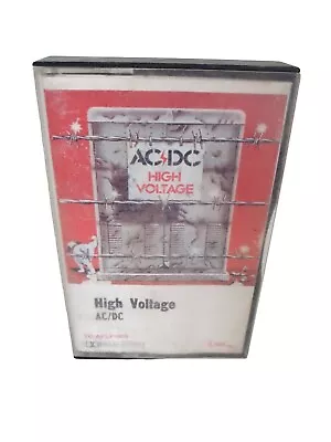 AC/DC HIGH VOLTAGE Cassette Tape Kangaroo Logo Broonzy Audio Video Tape Working • $119.99