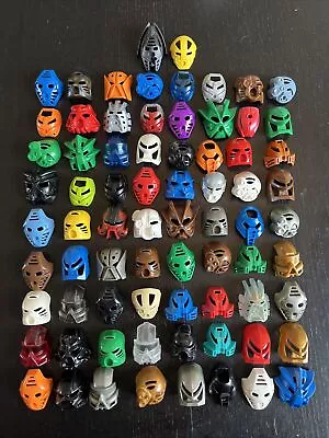 74x LEGO BIONICLE BIONICLES MASK MASKS LOT Multiple Colors Series Version Loose • $310