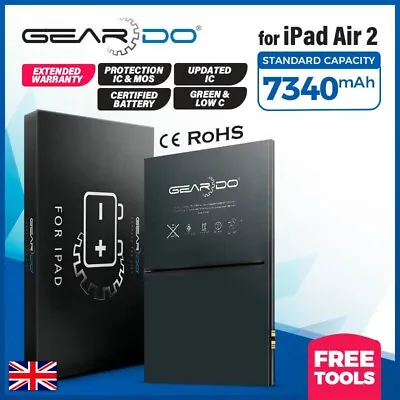 £19.99 • Buy Premium Geardo Battery For IPad Air 2 Replacement 7340mAh CE ROHS Certify Tools