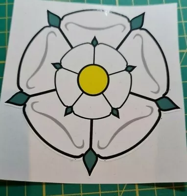 Yorkshire Rose Decal Sticker European Road Trip Car Bike Holiday Laptop Caravan • £2.49