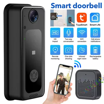 Wireless Wifi Smart Video Doorbell Security Intercom Camera Bell Phone Door Ring • $36.29