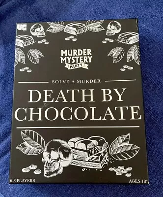 Murder Mystery Party Game “Death By Chocolate” For Adults. NEW/Sealed Box. • $11