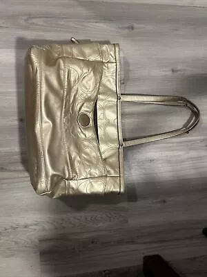 Coach Tote Bag Leather Gold • $12