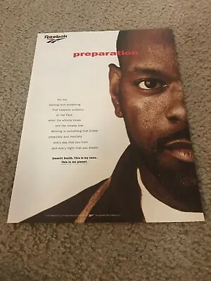Vintage 1996 REEBOK EMMITT SMITH Poster Print Ad Basketball Shoes DALLAS COWBOYS • $7.99