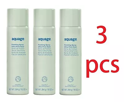 3 Pack! Aquage Finishing Spray Ultra-firm Hold 10 Oz Hairspray Lot - Stronger • $39.99