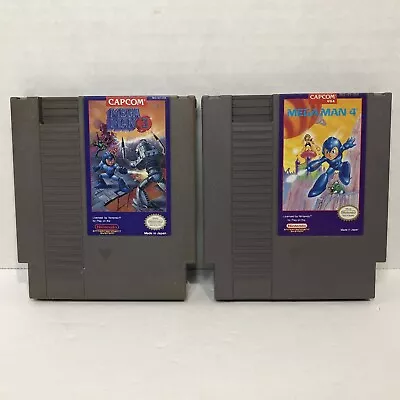 Mega Man 3 And 4 For NES Tested And Working Authentic Cartridge FREE SHIPPING • $54.99