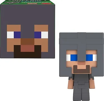 Minecraft Toys Mob Head Minis Figures - Steve In Netherite Armor • $10.99