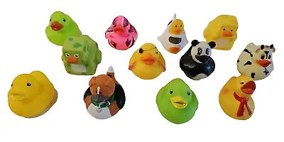 Rubber Ducks Assortment Duckies Lot Of 12 Minecraft Dog Panda Cow Plane • $19.51