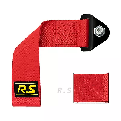$12.69 • Buy Rally High Strength JDM Racing Front & Rear Tow Strap Belt Hook Universal RED
