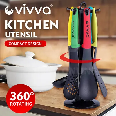 VIVVA Kitchen Utensil Cooking Tool Set Spatula Spoon Cookware Pasta Server Ladle • $23.98