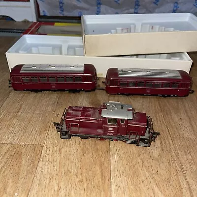 Fleischmann Ho Scale DB Class V60 1199 Locomotive And 2 Passenger Cars Lighted • $150