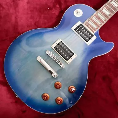 Epiphone Les Paul Classic Plaintop Electric Guitar Blue W/soft Case • $636.50