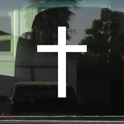 Christian Cross (Jesus Church Bible) Custom Vinyl Sticker / Decal • $2.99