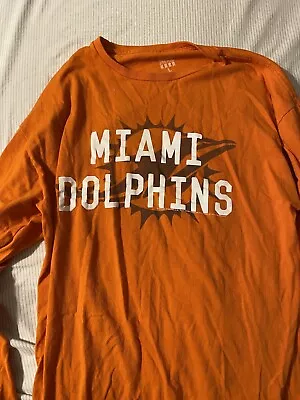 Miami Dolphins Long Sleeve Shirt - Size Large • $16.99