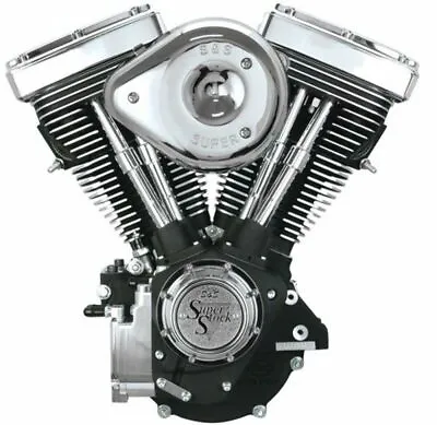 Black & Chrome Complete S&S 80  1340cc Evolution Evo Motor Engine Carb Ignition • $7109.95