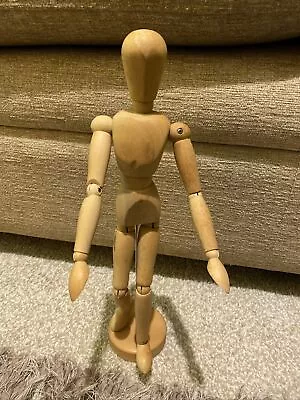 Vintage 13” Artists Mannequin / Manikin Wooden Poseable Human Figure Model  • $12.43