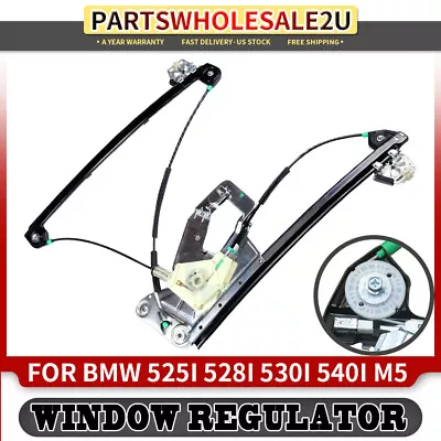 Front Left Power Window Regulator W/o Motor For BMW E39 525i 528i 530i 540i M5 • $37.07