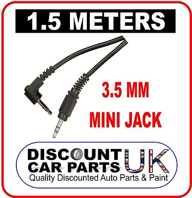 Aux-In Jack Plug Cable Music Mp3 Lead Cable Iphone Ipod Ipad Car Makes & Models • £2.99