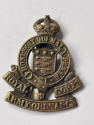 £10 • Buy Original Royal Army Ordnance Corps RAOC Cap Badge Original