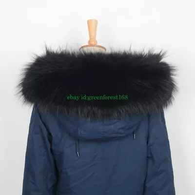 2024 Real Ussuri Raccoon Fur Collar Scarf Trim For DIY  Jacket Collar Cap Collar • $33.29