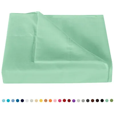 NTBAY Brushed Microfiber Flat Sheet Single Top Sheet 24 Colors Available • $18.99