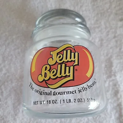 £6.23 • Buy Jelly Belly 18 Ounce Collectible Glass Jar The Original Gourmet Jelly Bean