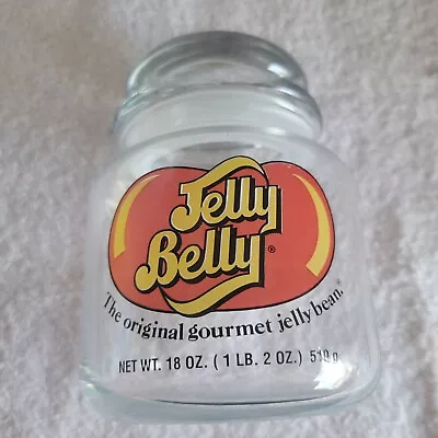 £6.73 • Buy Jelly Belly 18 Ounce Collectible Glass Jar The Original Gourmet Jelly Bean