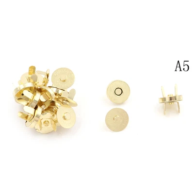 £2.45 • Buy 10 Sets/lot 14mm Bag Purse Clasps Sewing Buttons Magnetic Metal Snaps Fasten D❤6