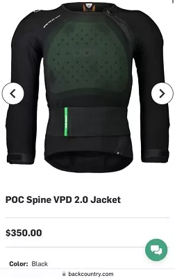 POC Sports Spine VPD 2.0 Jacket - Black - L/XL Brand New • $269