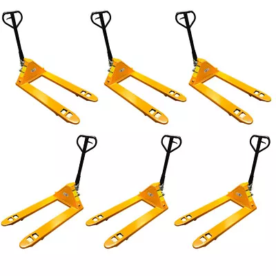 6x New Pallet Jack Hand Truck Forklift 5500lbs Capacity 27  X 48  Freight Weight • $1850