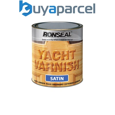 £69.98 • Buy Ronseal 34909 Exterior Yacht Varnish Satin 2.5 Litre RSLYVS25L