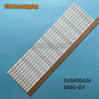 Full 10Pcs LED Backlight Strips SVG600A26_Rev02_UHD For Vizio E60U-D3 • $26.88