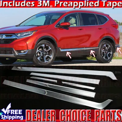 Fits 2017-2021 2022 Honda CRV Chrome Door Body Side Molding OE Factory Grade 6pc • $40.61