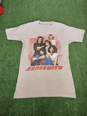 Vintage 1984 Aerosmith Back In The Saddle Concert Band Tour T-Shirt Size Large • $100