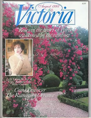 Vintage VICTORIA Magazine AUG 1992 Crafts Home & Garden Antiques Fashion • $11.95