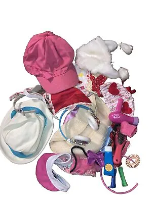My Life Our Generation Doll Accessories Lot Bundle Including Hats And Hair • $12