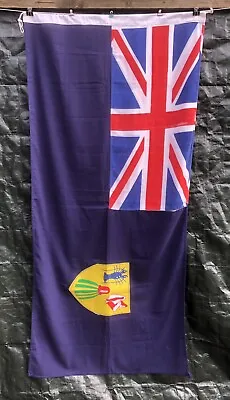Large Turks & Caicos Ensign Flag 6'x3’ Sewn Cotton London 2012 Olympic Games VGC • £65