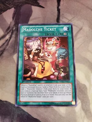 Yugioh - Madolche Ticket ABYR-EN061 NM 1st Ed Common • $4.70