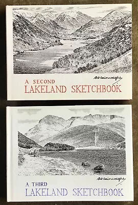 A Wainwright A Lakeland Scetchbook Volumes 4-5 Printed 2004 H. Back + Dust Cover • £5