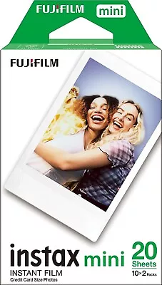 Fujifilm Instax Mini Instant Film White Border 20 Shot Pack Suitable For All I • £12.69