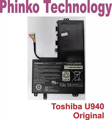 Genuine Orginal Battery For Toshiba Satelite U940 E45T E55T-A5320 PA5157U-1BRS • $66.50