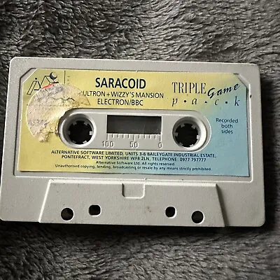 Saracoid + Ultron + Wizzy’s Mansion - Acorn Electron/BBC Micro (Cassette Only) • £4.81